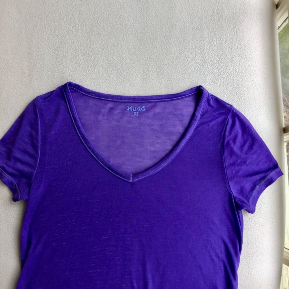 Womens' Purple Short Sleeve Shirt - Picture 4 of 8